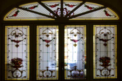vetrata per porta sala interna