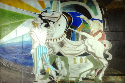 vetrata artistica in vetrofusione